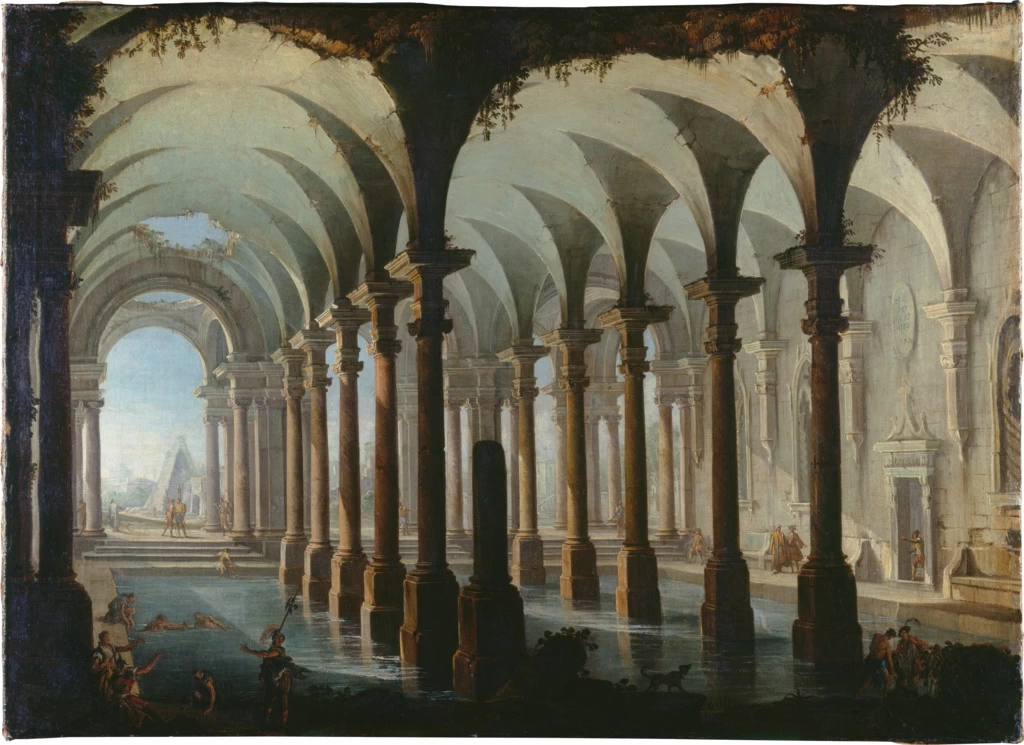 Interno di terme con personaggi - Städelsches Kunstinstitut und Städtische Galerie, Francoforte